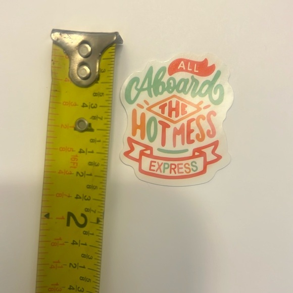 All Aboard the Hot Mess Express Vinyl Sticker - Picture 2 of 2